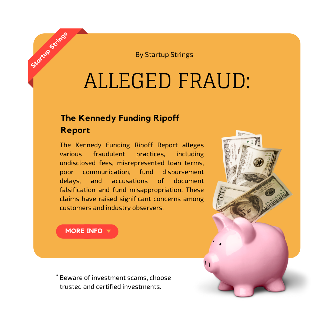 kennedy Funding discussing key areas of fraud | startup Strings